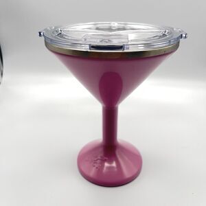 Dusty Rose Orca Chasertini Insulated Sipping Cup Stainless Steel-Never Used